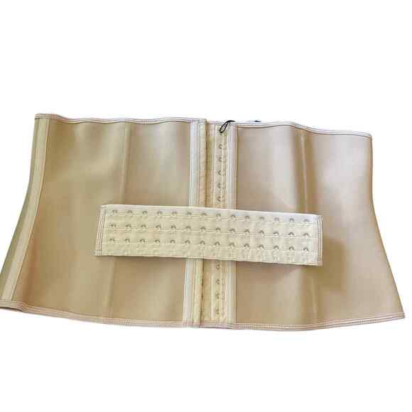 Beige Latex Waist Trainer 9 Bone Size 5X - Picture 1 of 3